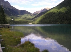 Una veduta del lago di Anterselva